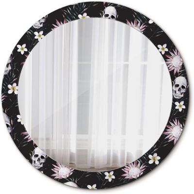 Tulup Ścienne Lustro Rama Glamour Kwiaty czaszki 80cm Tulup Ścienne Lustro Rama Glamour Kwiaty czaszki 80cm