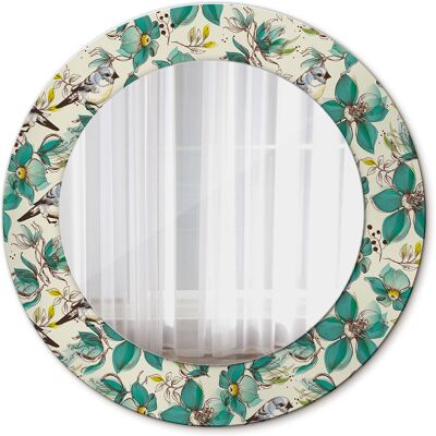 Tulup Ścienne Lustro Rama Glamour Kwiaty i ptaki 50cm Tulup Ścienne Lustro Rama Glamour Kwiaty i ptaki 50cm