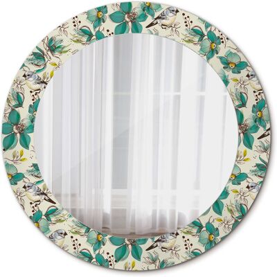 Tulup Ścienne Lustro Rama Glamour Kwiaty i ptaki 60cm Tulup Ścienne Lustro Rama Glamour Kwiaty i ptaki 60cm
