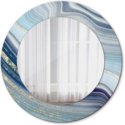 Tulup Ścienne Lustro Rama Glamour Niebieski marmur 50cm Tulup Ścienne Lustro Rama Glamour Niebieski marmur 50cm
