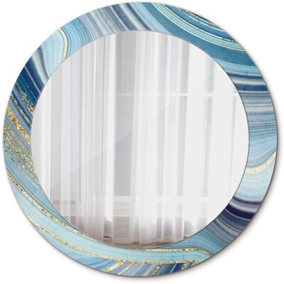 Tulup Ścienne Lustro Rama Glamour Niebieski marmur 70cm Tulup Ścienne Lustro Rama Glamour Niebieski marmur 70cm