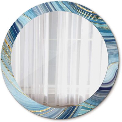 Tulup Ścienne Lustro Rama Glamour Niebieski marmur 80cm Tulup Ścienne Lustro Rama Glamour Niebieski marmur 80cm