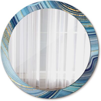 Tulup Ścienne Lustro Rama Glamour Niebieski marmur 90cm Tulup Ścienne Lustro Rama Glamour Niebieski marmur 90cm