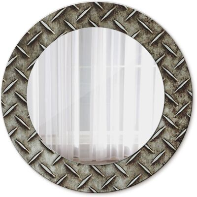 Tulup Ścienne Lustro Rama Glamour Stalowa tekstura 50cm Tulup Ścienne Lustro Rama Glamour Stalowa tekstura 50cm