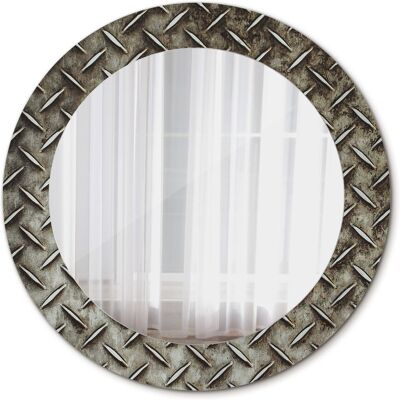 Tulup Ścienne Lustro Rama Glamour Stalowa tekstura 60cm Tulup Ścienne Lustro Rama Glamour Stalowa tekstura 60cm