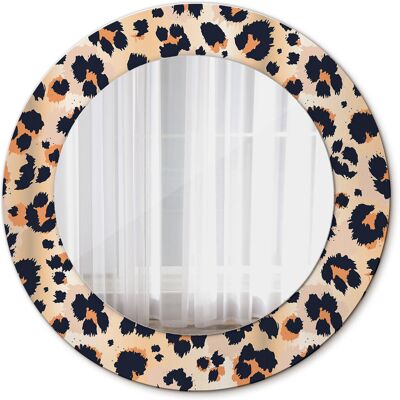 Tulup Ścienne Lustro Rama Glamour Wzór w cętki 50cm Tulup Ścienne Lustro Rama Glamour Wzór w cętki 50cm