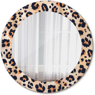Tulup Ścienne Lustro Rama Glamour Wzór w cętki 60cm Tulup Ścienne Lustro Rama Glamour Wzór w cętki 60cm