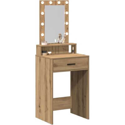 vidaXL Rękodzieło Dąb MDF, fornir 50 x 41 x 140 cm Lustro Brązowe - Mirror vidaXL Rękodzieło Dąb MDF, fornir 50 x 41 x 140 cm Lustro Brązowe - Mirror