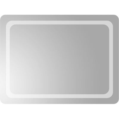 vidaXL Lustro łazienkowe z LED, 80x60 cm vidaXL Lustro łazienkowe z LED, 80x60 cm