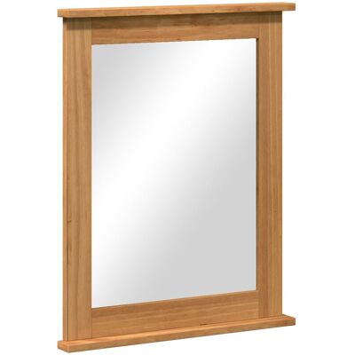 vidaXL Lustro miodowy brąz 55.5 x 5 x 70 cm Lite drewno sosnowe vidaXL Lustro miodowy brąz 55.5 x 5 x 70 cm Lite drewno sosnowe