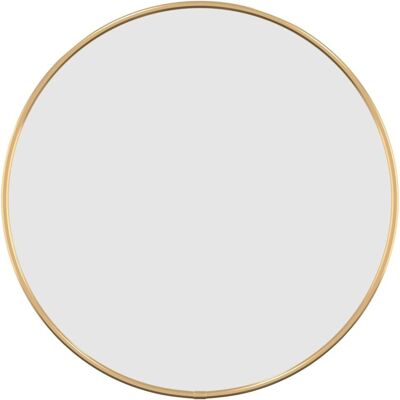 vidaXL Okrągłe Złote Lustro na Ścianę - Łazienka 40cm vidaXL Okrągłe Złote Lustro na Ścianę - Łazienka 40cm