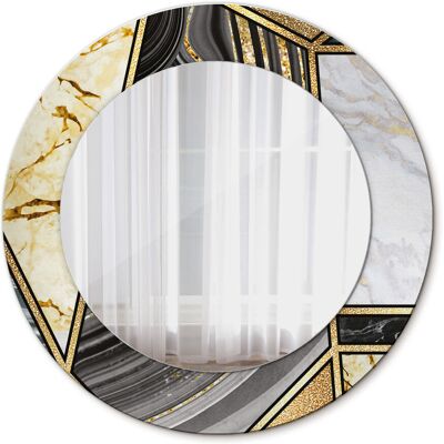 Tulup Wiszące Lustro Okrągłe Marmurowy styl 50cm Tulup Wiszące Lustro Okrągłe Marmurowy styl 50cm