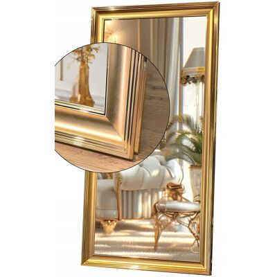 Fabryka Luster Złote lustro łazienkowe STYLOWA ZŁOTA rama 100x100 odporne na wilgoć u7 Fabryka Luster Złote lustro łazienkowe STYLOWA ZŁOTA rama 100x100 odporne na wilgoć u7