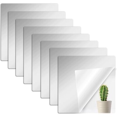 Inny producent 8x Lustro Akrylowe Samoprzylepne 15x15 Cm Płytki Lustrzane Ścienne Inny producent 8x Lustro Akrylowe Samoprzylepne 15x15 Cm Płytki Lustrzane Ścienne