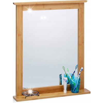 Inny producent BAMBUSOWE LUSTRO LUSTERKO ŚCIENNE WISZĄCE ŁAZIENKOWE TOALETOWE 68x56x9,5cm Inny producent BAMBUSOWE LUSTRO LUSTERKO ŚCIENNE WISZĄCE ŁAZIENKOWE TOALETOWE 68x56x9,5cm