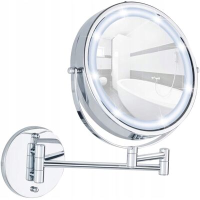 Inny producent Lusterko Kosmetyczne Ścienne Powiększające X5 Led / Wenko Inny producent Lusterko Kosmetyczne Ścienne Powiększające X5 Led / Wenko