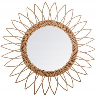 Atmosphera Lustro Okrągłe W Plecionej Ramie Wiklinowej Lusterko Ścienne Boho 50 Cm Atmosphera Lustro Okrągłe W Plecionej Ramie Wiklinowej Lusterko Ścienne Boho 50 Cm