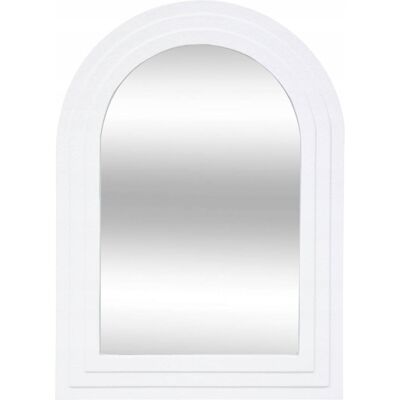 Atmosphera LUSTRO ŚCIENNE 40X55 CM SCANDI ZAOKRĄGLONE DEKORACYJNE STYLOWE DO SYPIALNI Atmosphera LUSTRO ŚCIENNE 40X55 CM SCANDI ZAOKRĄGLONE DEKORACYJNE STYLOWE DO SYPIALNI