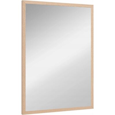 Homcom Lustro Ścienne Prostokątne 50×70 Cm Rama Drewniana Naturalna Homcom Lustro Ścienne Prostokątne 50×70 Cm Rama Drewniana Naturalna