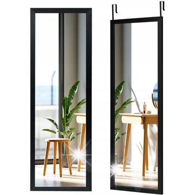 COSTWAY Pełnowymiarowe lustro na drzwi lub ścianę 120x37cm COSTWAY Pełnowymiarowe lustro na drzwi lub ścianę 120x37cm