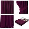 AmeliaHome Zasłona AMELIA HOME PLEAT, fioletowa, 140x270 cm