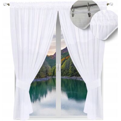 ART Firana gotowa balkon 230x300 firany gładkie łapacz firanki woal do salonu ART Firana gotowa balkon 230x300 firany gładkie łapacz firanki woal do salonu