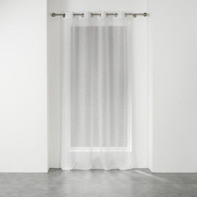 U10 Firana okienna na przelotkach ELEA, 140 x 240 cm, biało-srebrna U10 Firana okienna na przelotkach ELEA, 140 x 240 cm, biało-srebrna