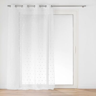 U10 Firana okienna z pomponami, 140 x 240 cm, POMPINOU U10 Firana okienna z pomponami, 140 x 240 cm, POMPINOU