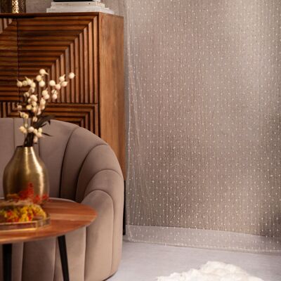 Firanka z taśmą B2 ESSENTIALS SHANGRI-LA biała 140x250 cm HOMLA Firanka z taśmą B2 ESSENTIALS SHANGRI-LA biała 140x250 cm HOMLA