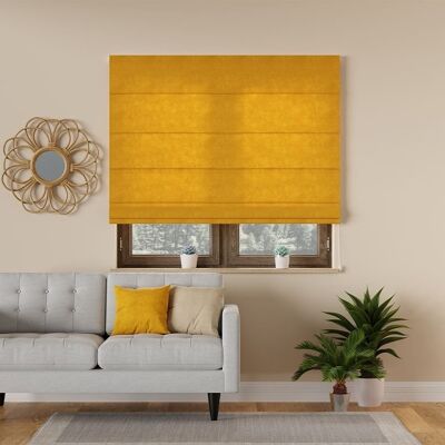 Markizeta Gotowa roleta rzymska nowoczesna Milas, kolor szafranowy, rozmiar 120x170 cm Markizeta Gotowa roleta rzymska nowoczesna Milas, kolor szafranowy, rozmiar 120x170 cm