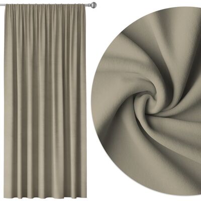 HomeView GOTOWE ZASŁONY NA TAŚMIE ŻABKI 140X160 CM ZASŁONA LATTE 4103 HomeView GOTOWE ZASŁONY NA TAŚMIE ŻABKI 140X160 CM ZASŁONA LATTE 4103