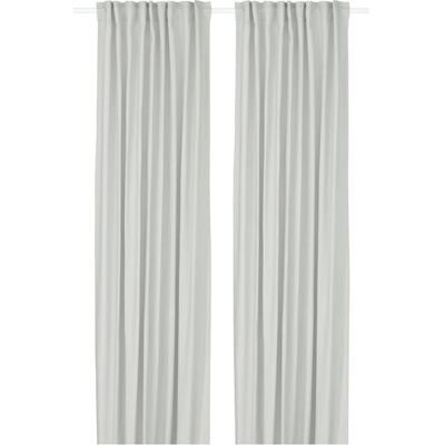 IKEA GINSTMOTT Zasłona, 2 szt. na taśmie biały, 145x300 cm Przyciemniająca IKEA GINSTMOTT Zasłona, 2 szt. na taśmie biały, 145x300 cm Przyciemniająca