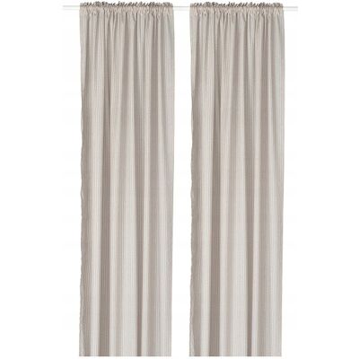 IKEA MÄSTERROT Zasłona, 2 szt., beżowy wzór w kropki/na taśmie, 145x300 cm IKEA MÄSTERROT Zasłona, 2 szt., beżowy wzór w kropki/na taśmie, 145x300 cm