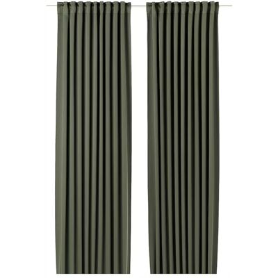 Ikea Majgull Zasłony Zaciemniające, Para Ciemnozielony, 145X300 Cm Ikea Majgull Zasłony Zaciemniające, Para Ciemnozielony, 145X300 Cm