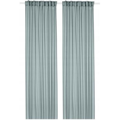 IKEA STENFRÖ Firanki, 2 szt., turkusowy/na taśmie, 145x300 cm IKEA STENFRÖ Firanki, 2 szt., turkusowy/na taśmie, 145x300 cm