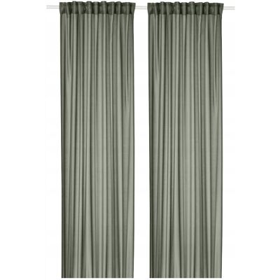 IKEA STENFRÖ Firanki, 2 szt., zielony/na taśmie, 145x300 cm IKEA STENFRÖ Firanki, 2 szt., zielony/na taśmie, 145x300 cm