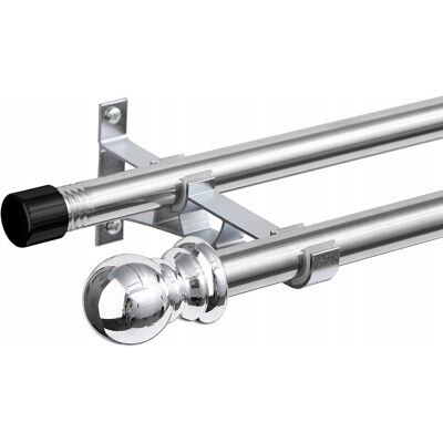 Inny producent INFLATION Podwójny Karnisz do Zasłon Regulowany 76-368 cm Stal Nierdzewna Inny producent INFLATION Podwójny Karnisz do Zasłon Regulowany 76-368 cm Stal Nierdzewna