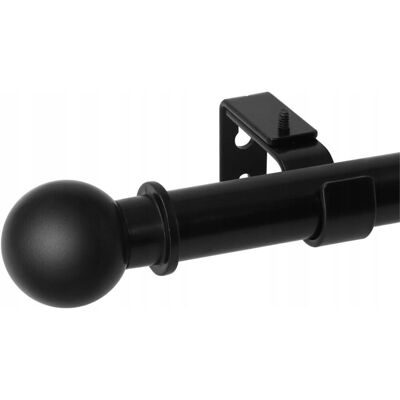 brak danych KARNISZ CZARNY regulowany 80-150 cm Ø25 mm z okrągłymi kapslami - Vailge brak danych KARNISZ CZARNY regulowany 80-150 cm Ø25 mm z okrągłymi kapslami - Vailge