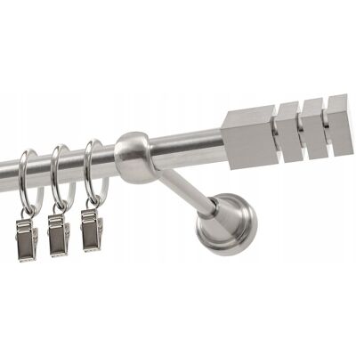 Kowalski Karnisz metalowy pojedynczy 19 mm 320 cm z kółkami Kowalski Karnisz metalowy pojedynczy 19 mm 320 cm z kółkami