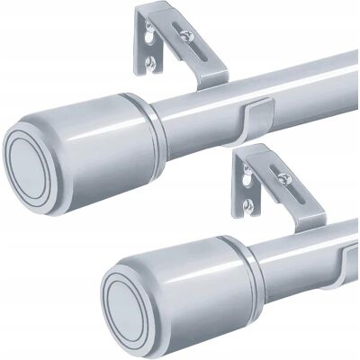 Inny producent Karnisz Na Firanki Zasłony Regulowany Metalowy 280-420 Cm Ø 25Mm 2Szt Szary Inny producent Karnisz Na Firanki Zasłony Regulowany Metalowy 280-420 Cm Ø 25Mm 2Szt Szary