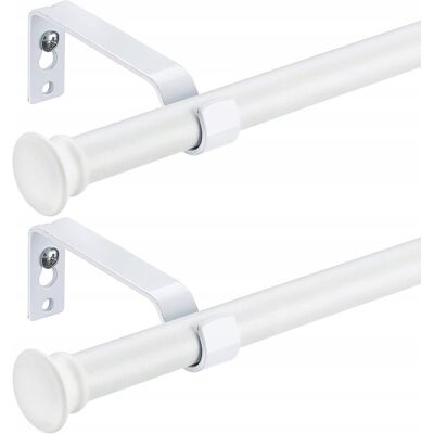 inna (Inny) Karnisz na firanki zasłony regulowany metalowy 71-236cm 2szt biały Matowy inna (Inny) Karnisz na firanki zasłony regulowany metalowy 71-236cm 2szt biały Matowy