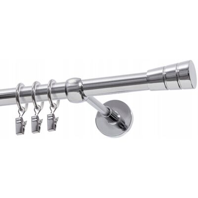 Inny producent Karnisz pojedynczy Ø19 mm chrom 140 cm Inny producent Karnisz pojedynczy Ø19 mm chrom 140 cm
