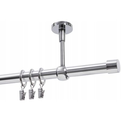 Inny producent Karnisz pojedynczy Ø19 mm chrom 180 cm Inny producent Karnisz pojedynczy Ø19 mm chrom 180 cm