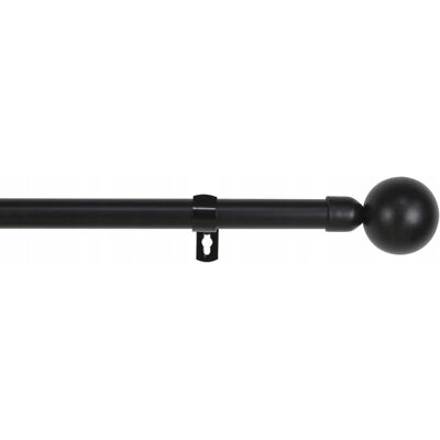 inna (Inny) Karnisz pojedynczy na firanki zasłony drążek 70-120cm czarny metalowy inna (Inny) Karnisz pojedynczy na firanki zasłony drążek 70-120cm czarny metalowy