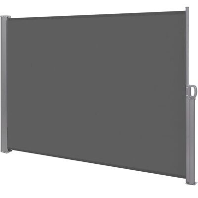 Springos Markiza boczna tarasowa 350x180 cm roleta na balkon przesuwana osłona grafitowa Springos Markiza boczna tarasowa 350x180 cm roleta na balkon przesuwana osłona grafitowa