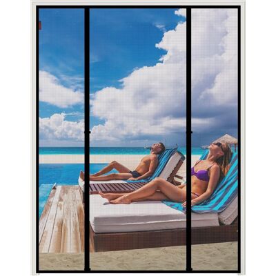 Akuku Moskitiera magnetyczna na drzwi 200cmx232cm siatka na magnesy bez wiercenia Akuku Moskitiera magnetyczna na drzwi 200cmx232cm siatka na magnesy bez wiercenia