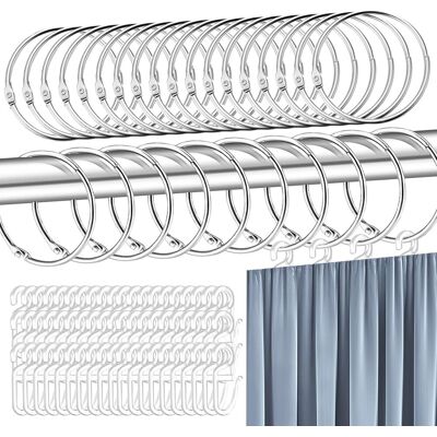 Inny producent Pierścienie Do Zasłon Z Haczykami, 60 Sztuk, Metalowe Pierścienie Do Zasłony Prysznicowej, 50 Mm, Okrągłe Pierścienie Do Zawieszenia Na Drążku, Zasł.. Inny producent Pierścienie Do Zasłon Z Haczykami, 60 Sztuk, Metalowe Pierścienie Do Zasłony Prysznicowej, 50 Mm, Okrągłe Pierścienie Do Zawieszenia Na Drążku, Zasł..