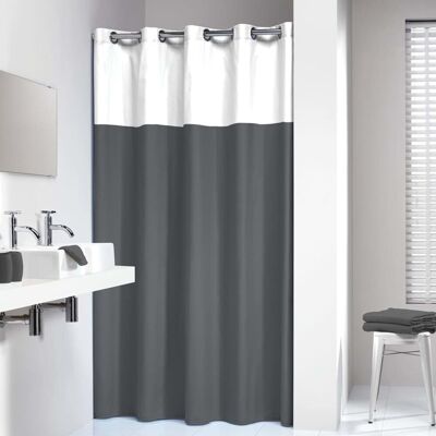 Sealskin Zasłona Prysznicowa Double, 180x200 Cm, Szaro-Biała Sealskin Zasłona Prysznicowa Double, 180x200 Cm, Szaro-Biała