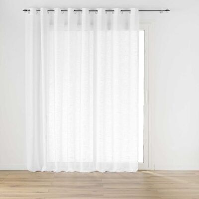 U10 Szeroka firana na przelotkach, z efektem lnu, HALTONA, 300 x 240 cm U10 Szeroka firana na przelotkach, z efektem lnu, HALTONA, 300 x 240 cm