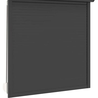 vidaXL Roleta Antracyt 130 x 140 cm Aluminium i poliuretan vidaXL Roleta Antracyt 130 x 140 cm Aluminium i poliuretan
